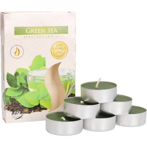 KOTARBAU Lot de 6 bougies parfumées - Thé vert - Durée de combustion : 4 heures (1/5)