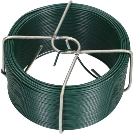 KOTARBAU Fil de jardin - Diamètre : 1,2 mm - 50 m - Revêtement PVC - Fil de liaison pour plantes - Fil de bricolage - Fil de modelage - Vert (1/5)