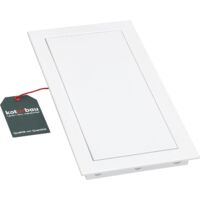 KOTARBAU® Trappe de Visite 15 x 30 cm en plastique Blanc Trappe d'inspection Trappe Visite placo Plafond Trappe comble trappes