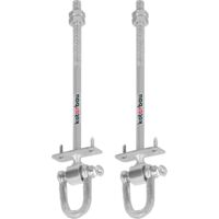 Lot De 2 Crochets De Balançoire Lourds M10 X 180 Mm - Acier Inoxydable, Roulements, Pour Hamac & Yoga