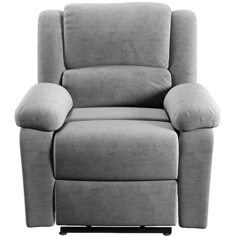 Loungitude – Fauteuil de relaxation électrique 1 place en microfibre LEO – Inclinaison 170° – Releveur pour seniors – Dimensions 88x93x96 cm (1/8)