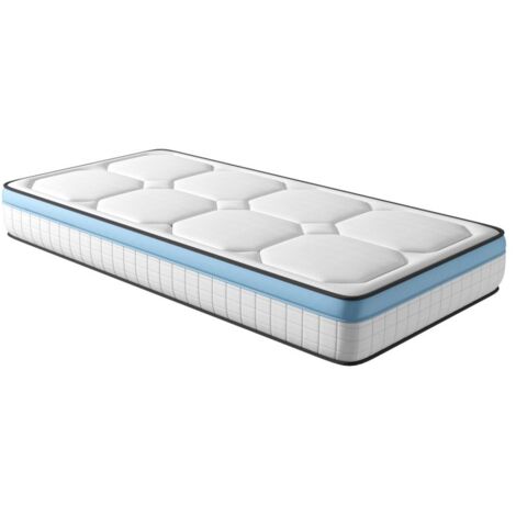 Matelas GEL FRESH mousse à mémoire de forme + mousse frozen gel - épaisseur 27cm - 90x190cm (1/5)
