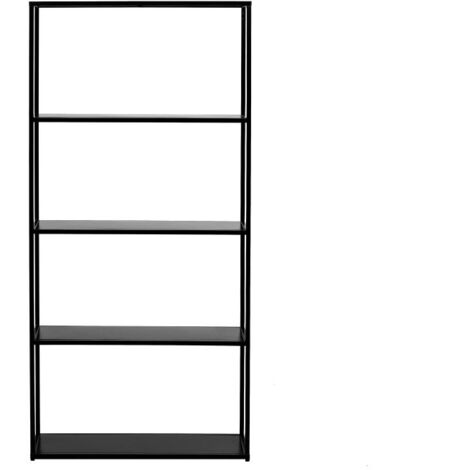 Etagère FILAR en métal - 75 x 27 x 154 cm - Noir (1/5)