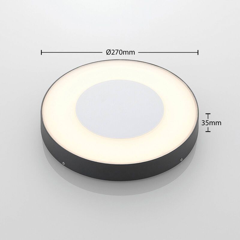 LED Ceiling Light Outdoor 'Sora' Made Of Aluminium - View #10