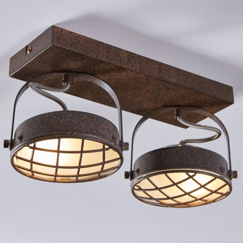 Lindby Ceiling Light Rubinjo Dimmable (Vintage, Antique) In Black Made Of Metal For E.g. Living Room & Dining (3 Light Sources GU10) From Floodlight Spotlight - View #9