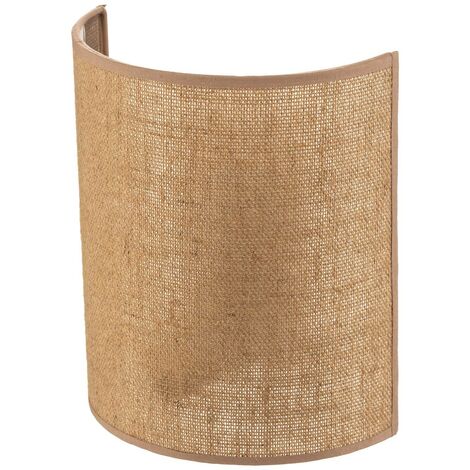 Wall Light Jute dimmable) in Brown made of Textile  for e.g. Living Room & Dining Room (1 light source, E27) from Euluna (1/5)