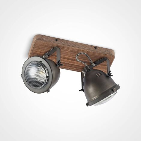 Lindby Ceiling Light Mitis Dimmable (Industrial Design) In Brown For E.g. Living Room & Dining (2 Light Sources, GU10) From Floodlight Spotlight - View #8
