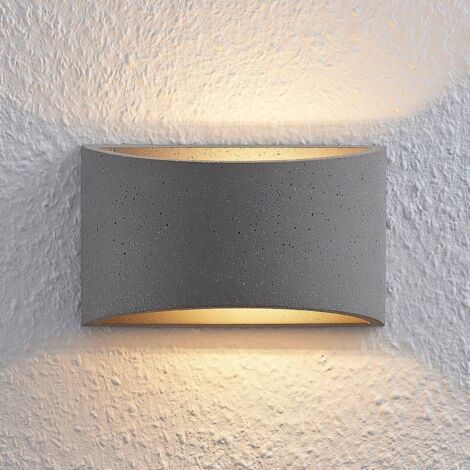 Lindby Edvin wall light concrete ...