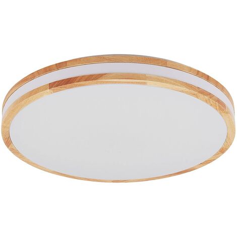 LED Ceiling Lightdimmable 'Emiva' made of Wood for Living Room & Dining Room