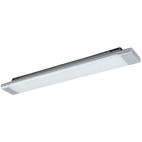 Vinca LED ceiling lamp, 60 cm - white, silver