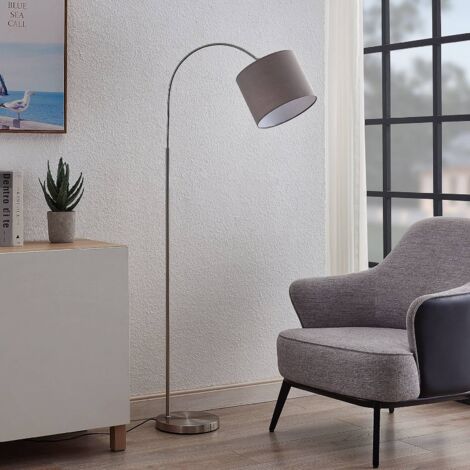 Lindby Keriba Floor Lamp (Arc Lamp) (Modern) In Black Metal For Living Room And Dining Room (1 Bulb, E27) - Arc Lamp, Floor Lamp, Floor Lamp, Floor Lamp, Living Room Lamp