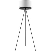 Floor Lamp 'Laia' (modern) in White for e.g. Living Room & Dining Room (1 light source, E27) from Lindby | Standard Lamp - white, black