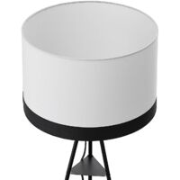 Floor Lamp 'Laia' (modern) in White for e.g. Living Room & Dining Room (1 light source, E27) from Lindby | Standard Lamp - white, black
