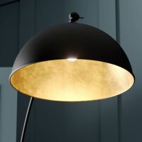 Floor Lamp 'Jonera' (young lifestyle) in Black made of Metal for e.g. Living Room & Dining Room (1 light source, E27) from Lindby | Standard Lamp, Arc Lamps