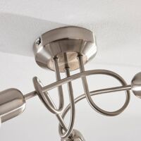LED Ceiling Light 'Paulina' (modern) in Silver made of Metal for e.g. Living Room & Dining Room (3 light sources, E14) from Lindby | floodlight, spotlight