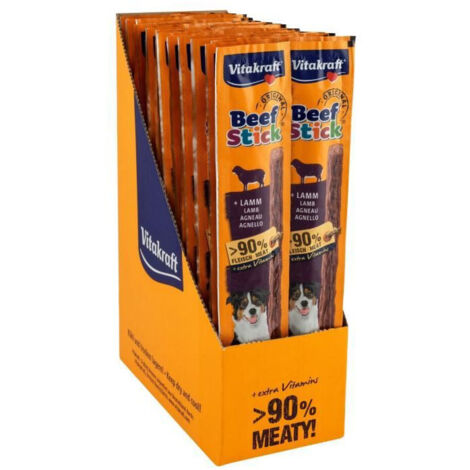 Vitakraft Beef Stick Original à L'Agneau- Friandise pour chiens - 50 x 12g (1/4)