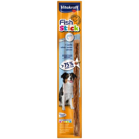 Vitakraft Fish Stick Original Saumon - Friandise pour chiens - 50 x 12g