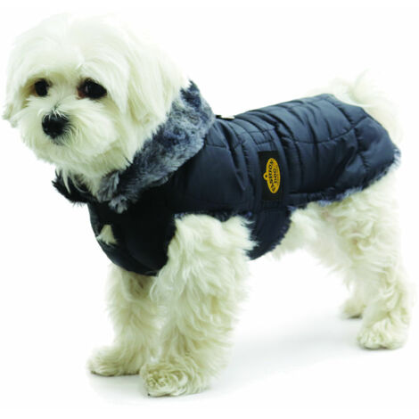 Fashion Dog Manteau matelassé pour chiens - Noir - 30 cm (1/4)