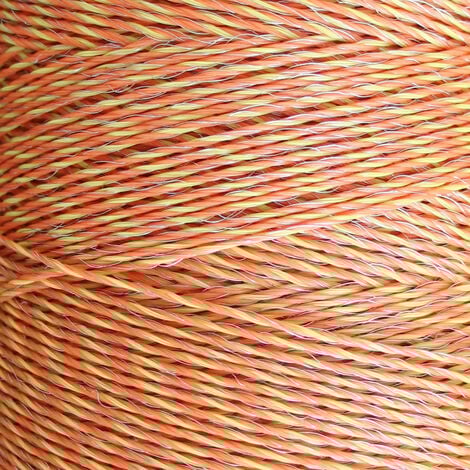 Fil de clôture électrique Basic - jaune/orange - 250 m, 3 conducteurs en acier inoxydable