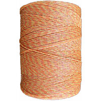 Fil de clôture électrique 250 m – 3 conducteurs en acier inoxydable 0,15 mm – Résistance 14,4 Ohm/m – Couleur jaune/orange