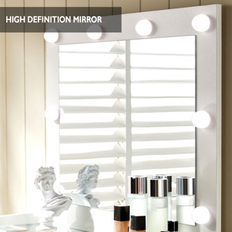 Dressing Table, Dressing Table Set,LED Lights Vanity Desk for Bedroom with cabinet