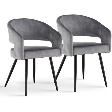 Dining Chairs Set of 2, Linen Kitchen Chairs,Padded Kitchen Counter