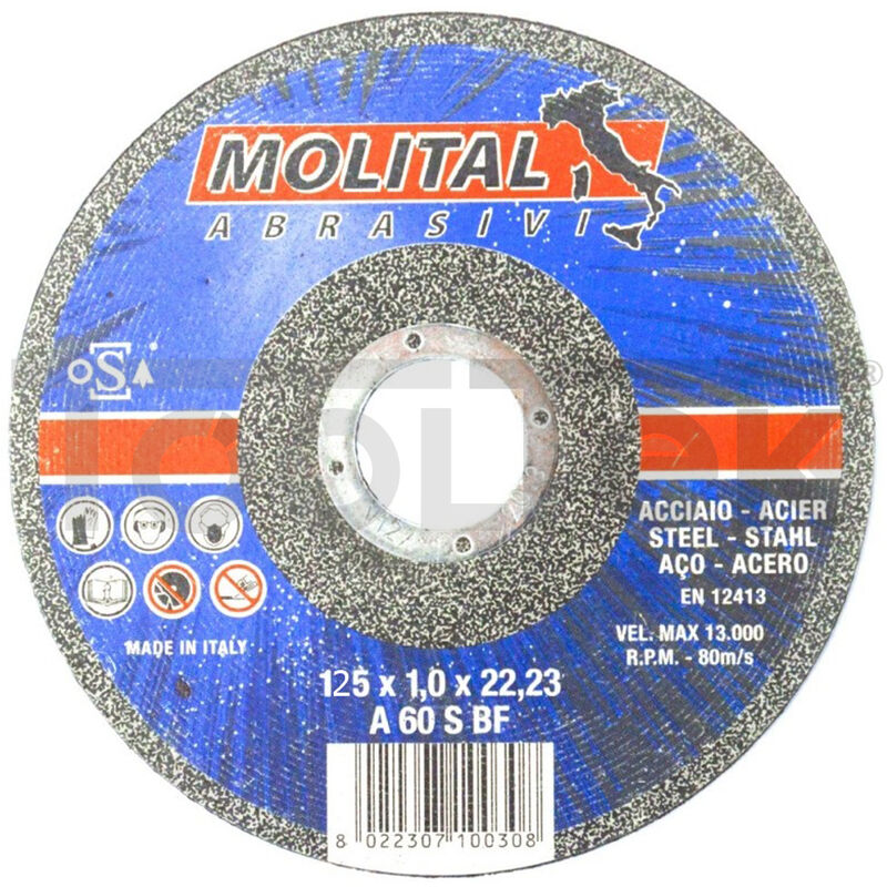 KATSU Dischi Da Taglio Acciaio 76mm X 1.0mm - 10 Pezzi Per Smerigliatrici Angolari, Max 25000 Giri/min