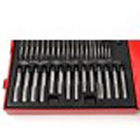 SET FILIERA 40pz PROFESSIONALE MASCHI E FEMMINE PER FILETTATURA KRAFT, Tooltek