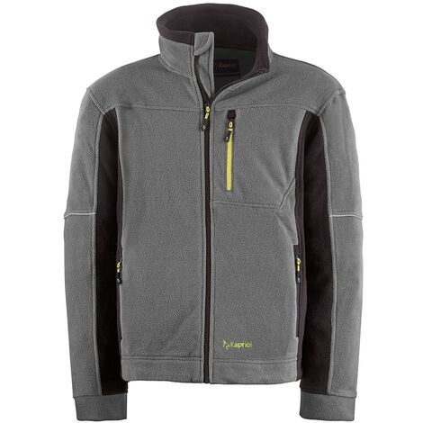 Kapriol Felpa Kavir Pile da Lavoro con Zip - Grigio - Taglia L