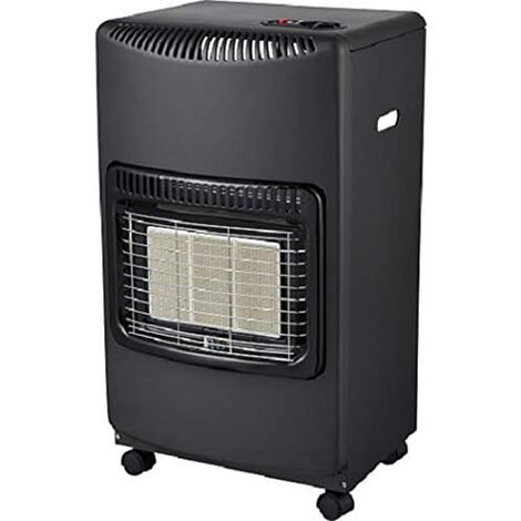 STUFA A GAS GPL INFRAROSSI 4200W 3 PIASTRE IN CERAMICA PORTATILE 4 RUOTE SYNTESY