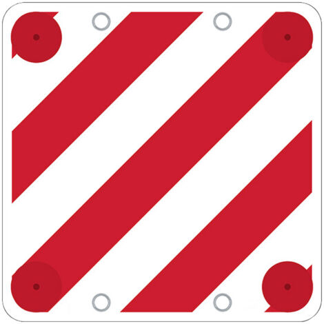 CARTELLO CARICO CARICHI SPORGENTI CAMION AUTO CAMPER 50x50cm PLASTICA PVC