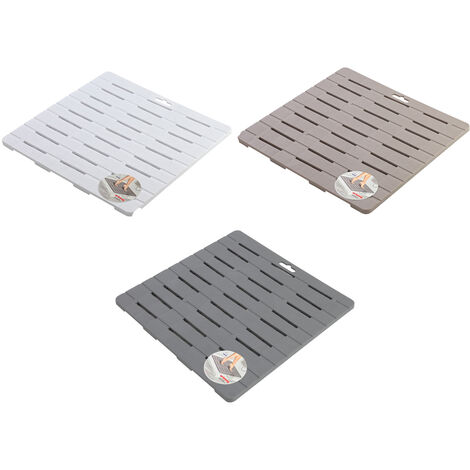 PEDANA DOCCIA RIGIDA ANTISCIVOLO QUADRATA 55x55cm WINNY BIANCO/TORTORA/GRIGIO, "Grigio"