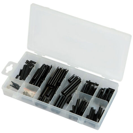 Kit assortimento spine elastiche 120pezzi perno di tensione a molla con intaglio Kit assortimento spine elastiche 120pezzi perno di tensione a molla con intaglio