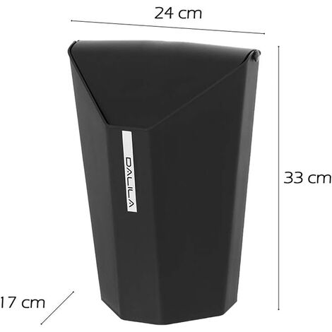PATTUMIERA BAGNO PLASTICA COPERCHIO BASCULANTE 6,5Lt CESTINO SPAZZATURA VARI COL, "Bianco"