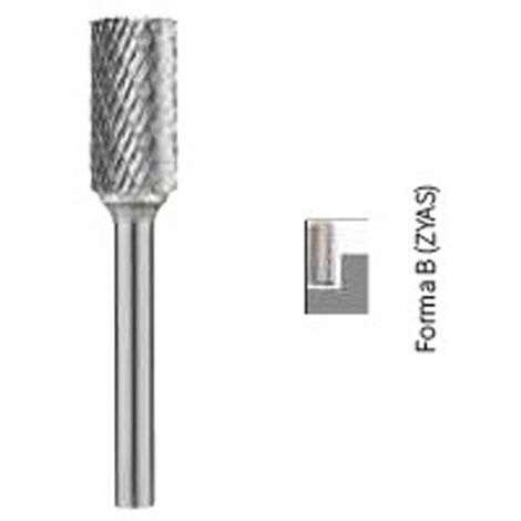 Fresa In Metallo Duro HM Tipo Ovale 8x13 Mm, Gambo 6 Mm, Per Levigatrice Diritta, Per Acciaio Alluminio E Plastica