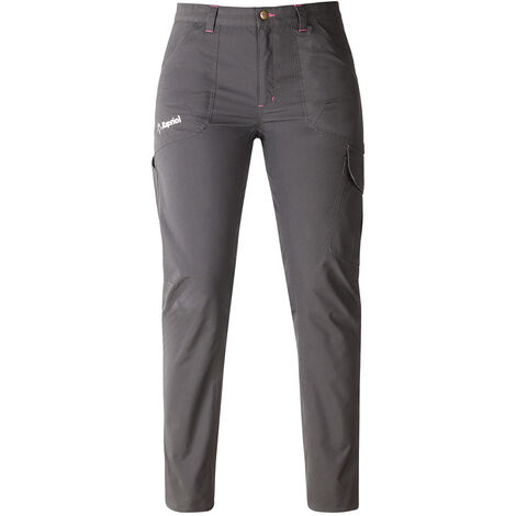 PANTALONI DA LAVORO DONNA CARGO TASCHE PORTAUTENSILI GRIGIO TG. S-M KAPRIOL, "M" (1/2)