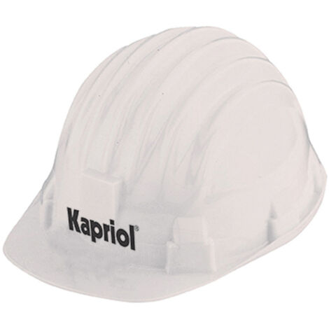 CASCO DA CANTIERE ELMETTO DI PROTEZIONE PVC ANTIURTO EN397 BIANCO KAPRIOL