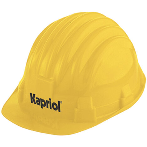 CASCO DA CANTIERE ELMETTO DI PROTEZIONE PVC ANTIURTO EN397 GIALLO KAPRIOL