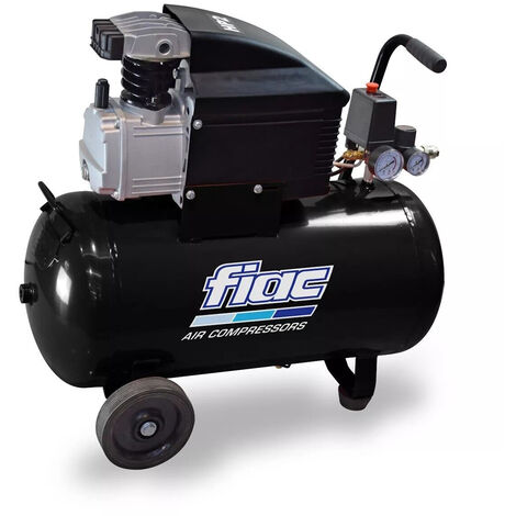 COMPRESSORE ARIA SERBATOIO 50Lt MOTORE 2Hp F5020 CON RUOTE STRATOS 50 FIAC