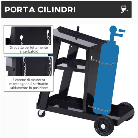 CARRELLO PORTA-MINUTERIA CON 3 RIPIANI Fermec 343