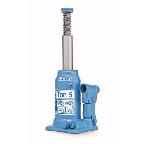 SOLLEVATORE IDRAULICO A BOTTIGLIA CRIC CRICK PORTATA 5 TON/5000KG OMCN 126/A (1/4)