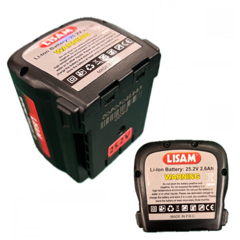 BATTERIA RICAMBIO 25,2V 2,6Ah PER FORBICE ELETTRICA DA POTATURA TL42 LISAM (1/2)