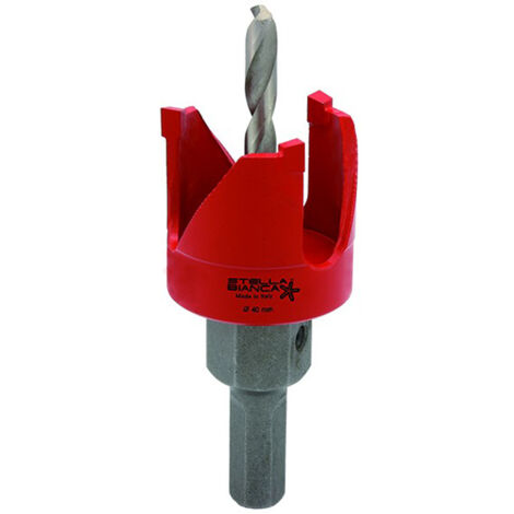 FRESE FRESA A TAZZA LEGNO PLASTICA ESAGONALE Ø22-100mm STELLA BIANCA, " 30mm "