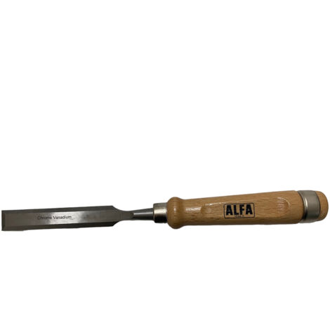 SCALPELLI SGORBIE PER INTAGLIO LEGNO ACCIAIO Cr-V FALEGNAME ALFA TOOLTEK, " 6mm " (1/2)