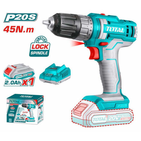 Trapano Avvitatore Svitatore Con Doppia Batteria Al Litio 21 Volt A Percussione Con Mandrino 10 Mm Led 81504657 - Foto 8