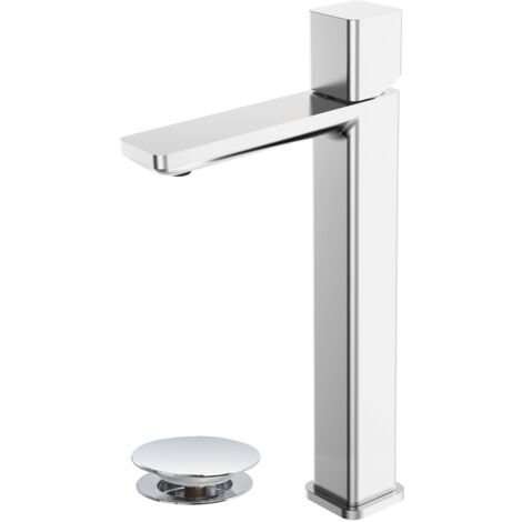 MISCELATORE MONOCOMANDO RUBINETTO LAVABO ALTO CROMATO SERIE LOTUS FERIDRAS
