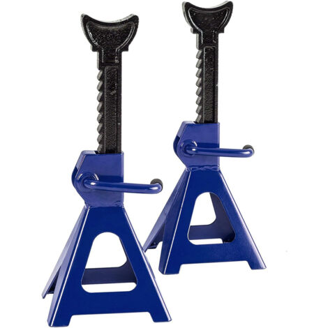 COPPIA CAVALLETTI CAVALLETTO DI SOSTEGNO CRIC OFFICINA 2Ton AUTO MOTO CAMPER (1/3)