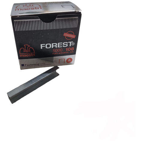 PUNTI METALLICI FOREST 108 BLACK EDITION PER FISSATRICE 8mm 5000PZ ROMEO MAESTRI
