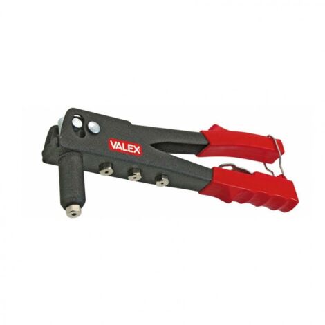 Valex rivettatrice per rivetti con 4 teste intercambiabili in alluminio con impugnatura morbida 1462005