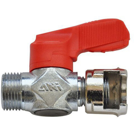 RUBINETTO DI LINEA A SFERA ARIA COMPRESSA CON DADO FRESATO 1/8"M AIR/10 ANI